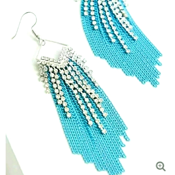 torrid Jewelry - Torrid Turquoise & Silverstone tassel earrings Womens Jewelry New!
